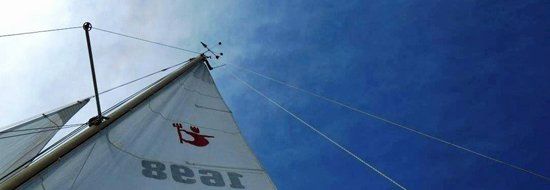 Segel im Wind